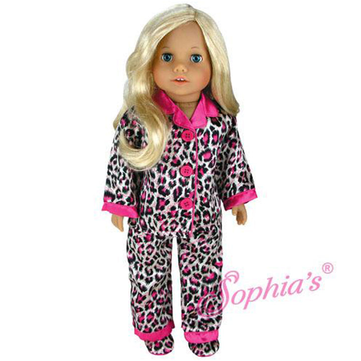 18" Doll Animal Print Satin PJs