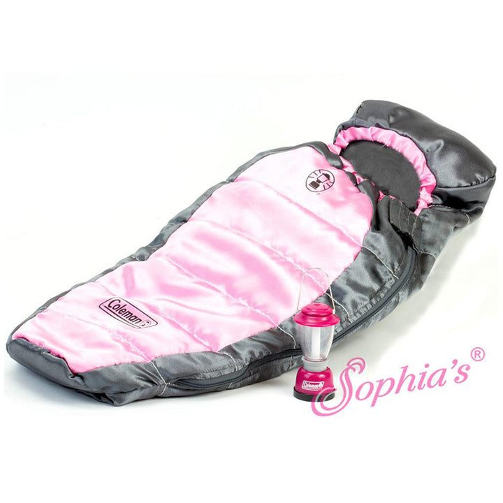 18" Doll Coleman Sleeping Bag and Lantern Set