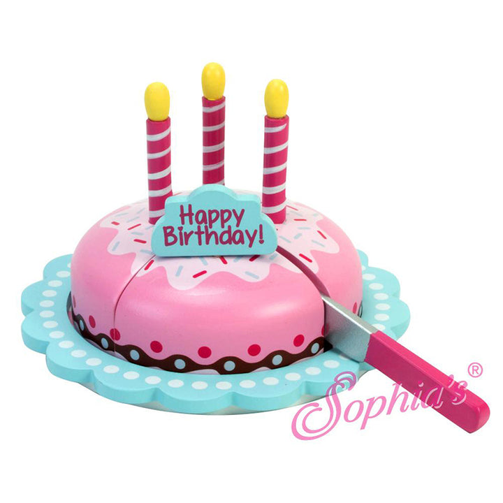 18" Doll Hand Painted Birthday Cake